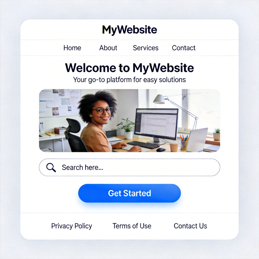 Contoh antarmuka pengguna website yang ramah dan mudah dinavigasi